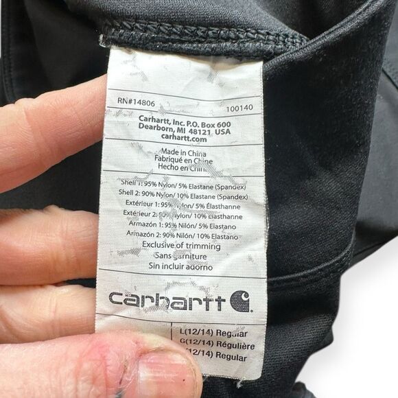 CARHARTT Women’s Black Force Utility Legging Size Large (12/14) Style #K7953 - Picture 7 of 8